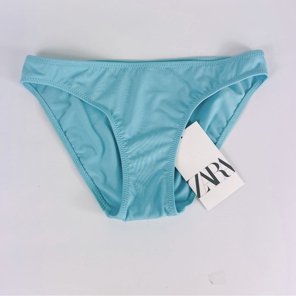 ZARA 2 Piece Tiffany Blue Floral Bikini 9-10, 11-12 NWT - Picture 6 of 14